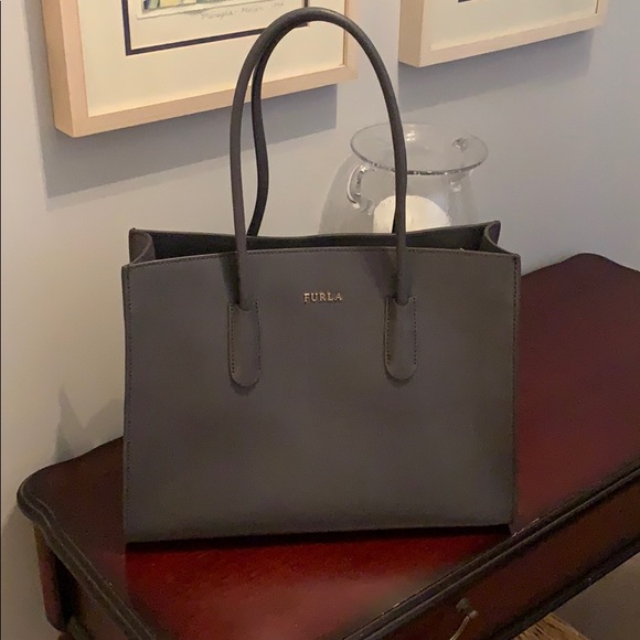 Furla Handbags - Furla gray tote